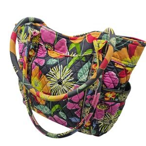 Vera Bradley "Jazzy Blooms" Pattern Tote Work Laptop Purse Only (Retired 2013)